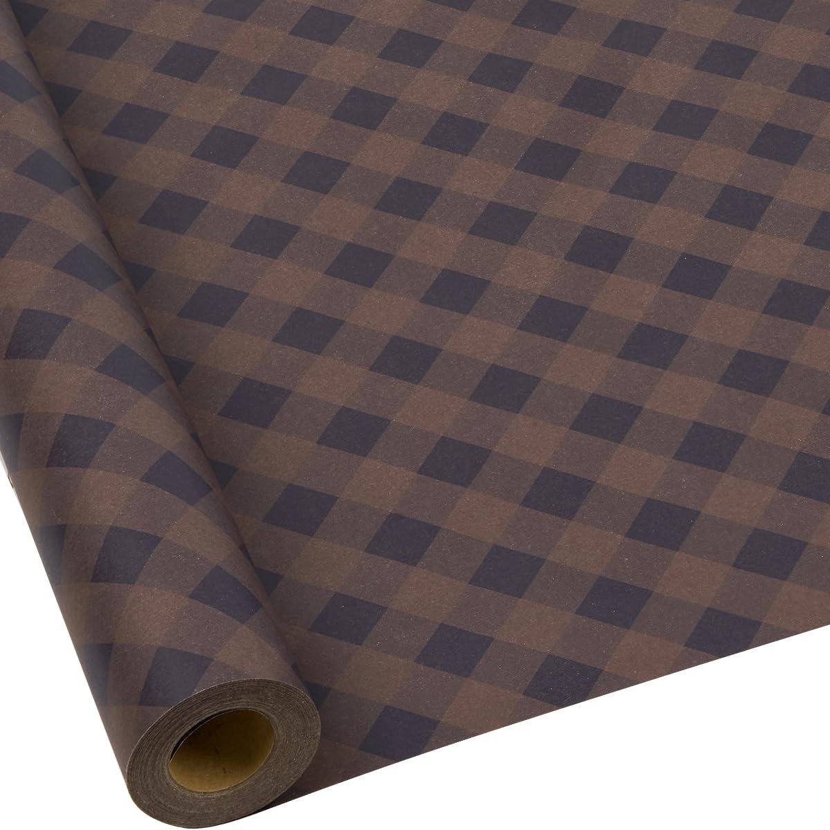 Dailygoods- Cadeaupapier Kerst - Recyclebaar Papier - Kraftpapier Rol - 43 cm x 15 m - Milieuvriendelijk - Vintage Design - Inpakpapier