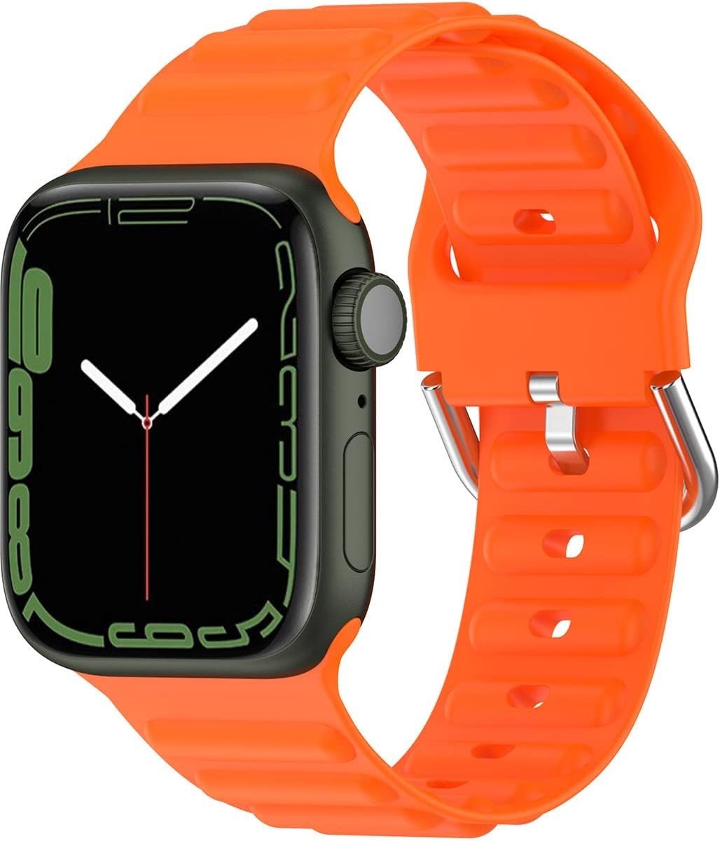 Compatibele Sportband voor Apple Watch 38mm 40mm 42mm 44mm 41mm 45mm 49mm - Zacht Siliconen Vervangband voor Dames en Heren, Geschikt voor iWatch SE en Series 8 7 6 5 4 3 2 1