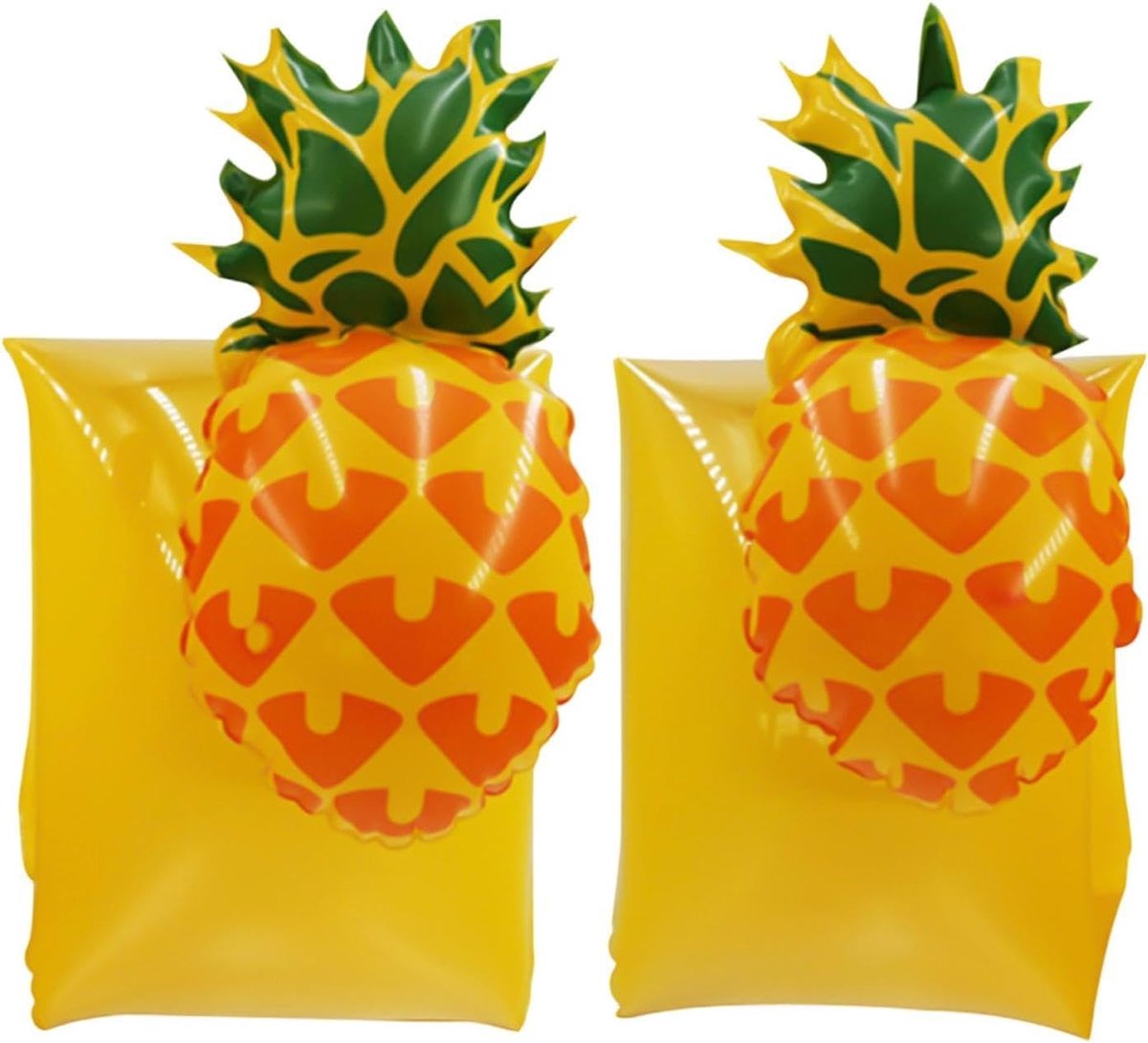 Thijox - Zwemvleugels voor Kinderen | Schattige Opblaasbare Ananas Drijfhulpen | Ideaal voor Zwembad, Vakantie, Boottochten en Tuinfeesten | Lichtgewi