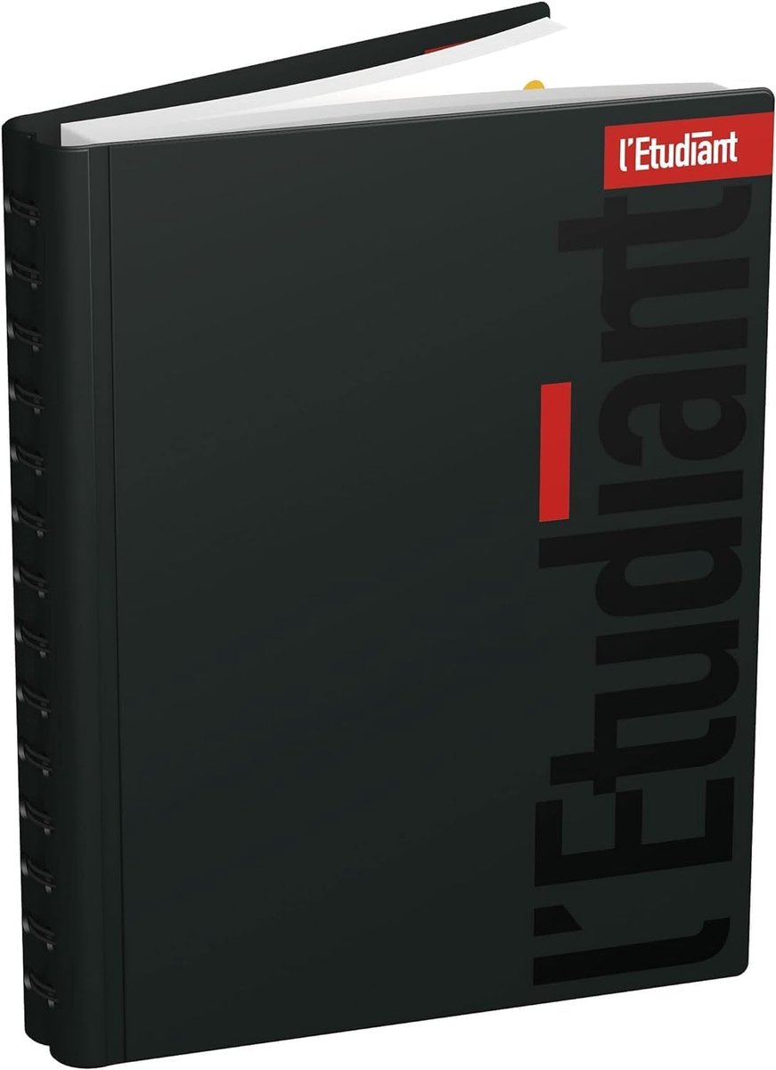 Thijox - Studentenagenda 2024-2025 - Spiraalbinding 15x21 cm - Zwarte PVC Omslag - Perfect voor School, Studie en Oriëntatie