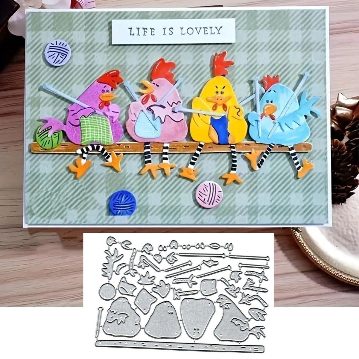 Dailygoods- Snijmatrijzen Metalen Stansmatrijzen - Zonnebloem/Blad Snijstencils - DIY Scrapbooking - Decoratief Embosseren - 13,4 x 8,7 cm - Superieure Kwaliteit 100% Staal