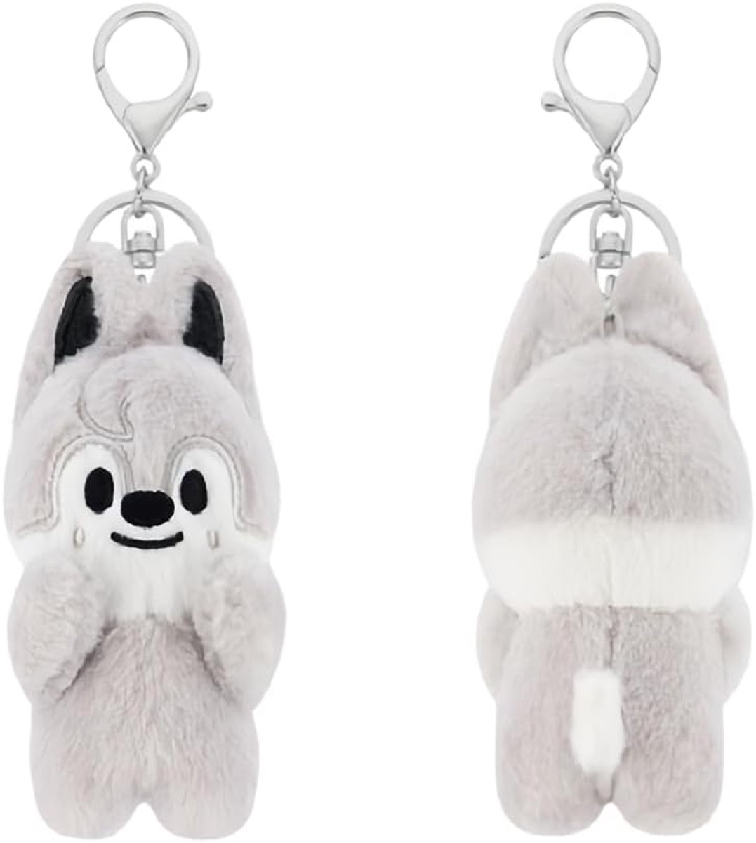 Thijox - Stray Kids Sleutelhanger 10 cm Magnetisch Schattige SKZoo Plush Wolfaan - Multifunctionele Hanger voor Mobiele Telefoon en Sleutels - Perfect