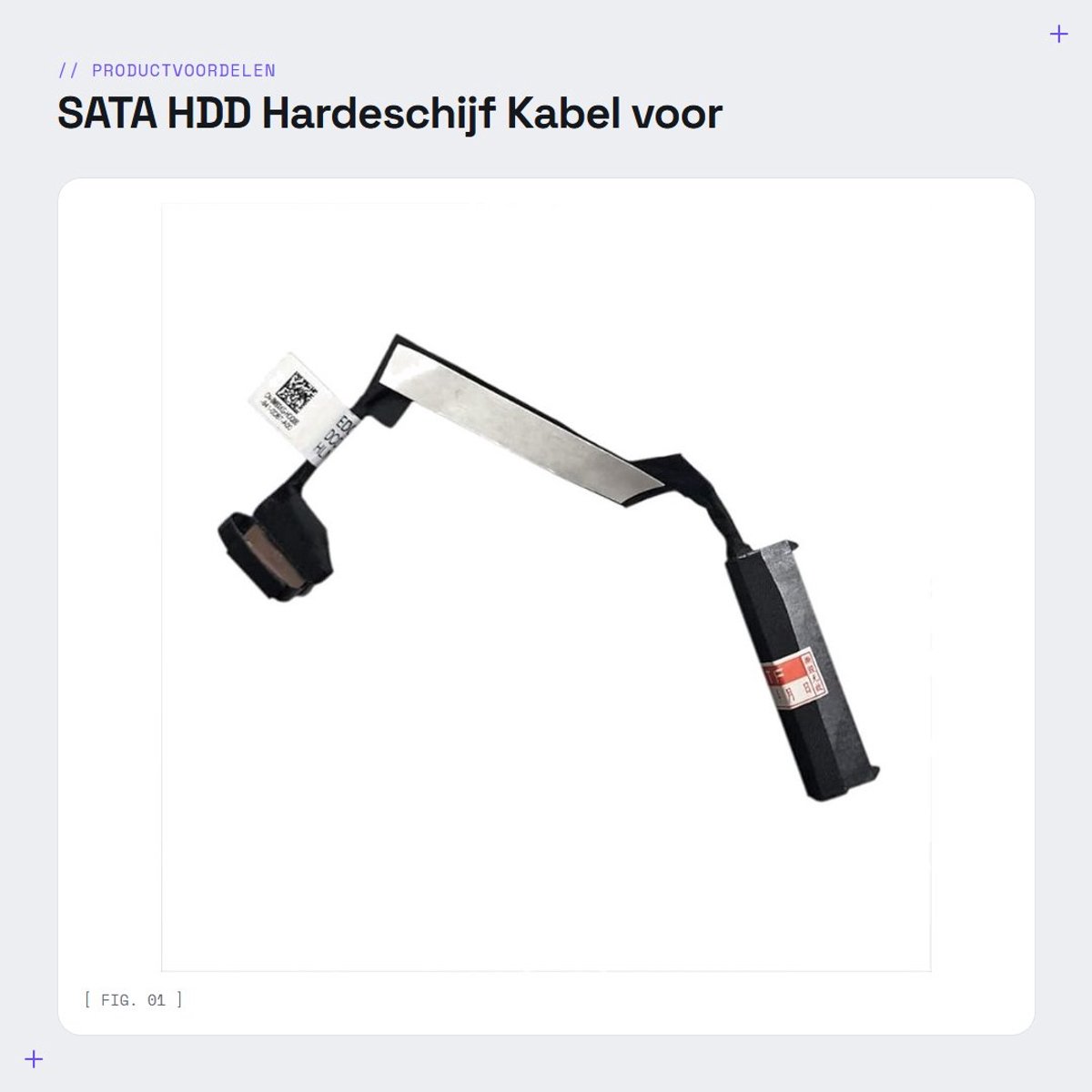 Dailygoods- Harde Schijf SATA-connector voor Dell Latitude 5400/5401/5402/5405/5410/5411/5415 - Vervangingskabel - 1 stuk - Goed verpakt - Klanttevredenheid