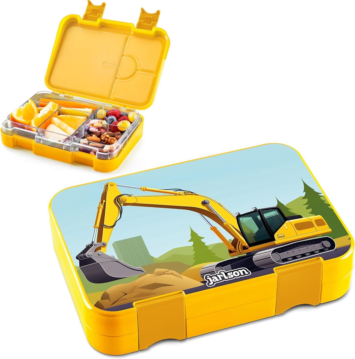 Thijox - Toni Lunchbox voor Kinderen - Lekvrije Bento Box met Vakken - Snackbox voor Kleuterschool en School - Geschikt voor Meisjes en Jongens - Idea