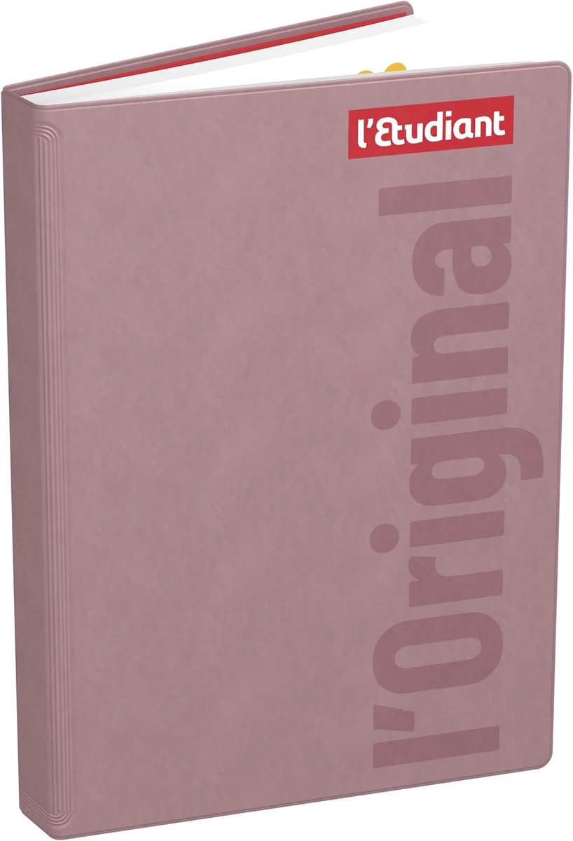 Thijox - L'ETUDIANT ORIGINAL ROSE Schoolagenda 2024-2025, Gewatteerd, 15x21 cm, Dagelijkse Indeling, Roze, Notities, Kalender, Perfect voor Schoolgebr