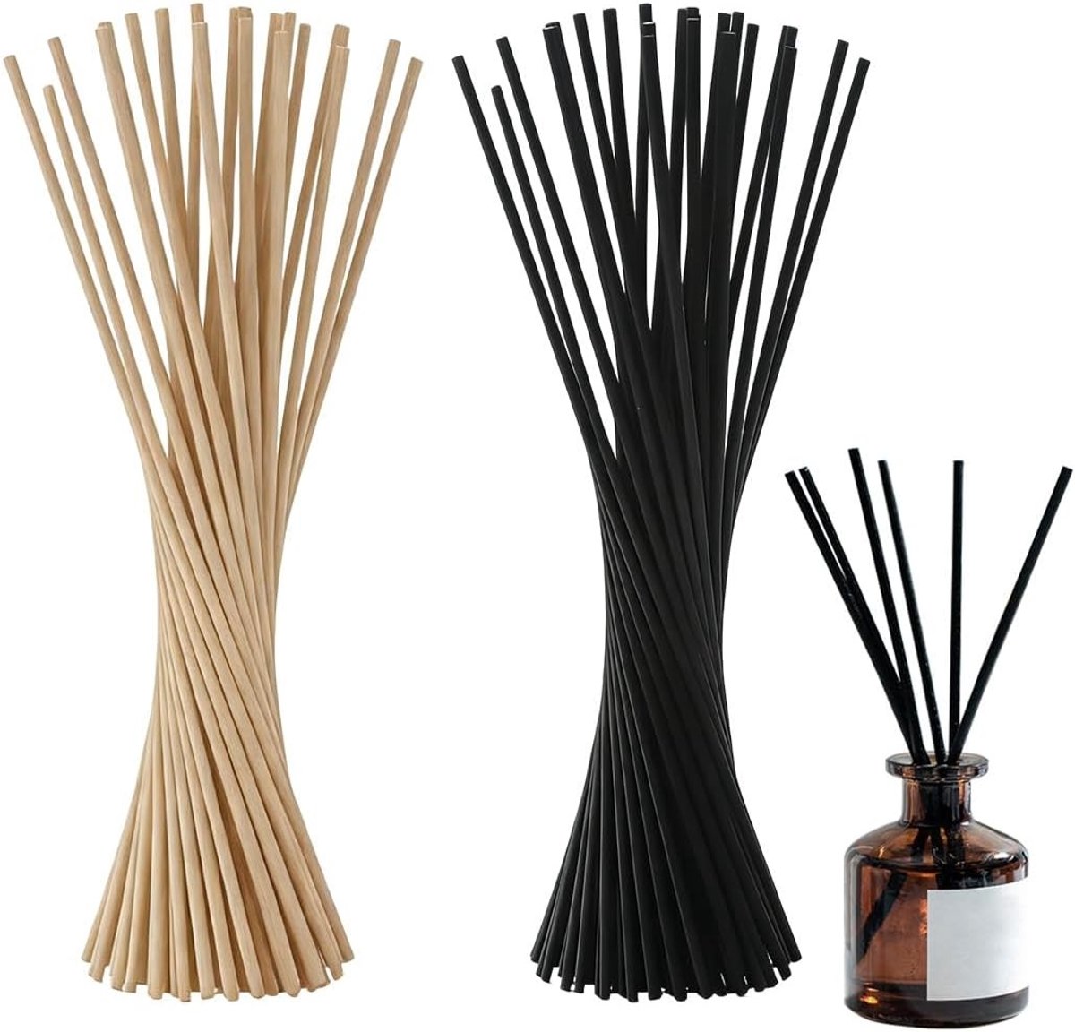 Rieten Sticks voor Aroma Diffuser - 80 Stuks van 30 cm - Geur Sticks voor Thuis, Kantoor en Spa