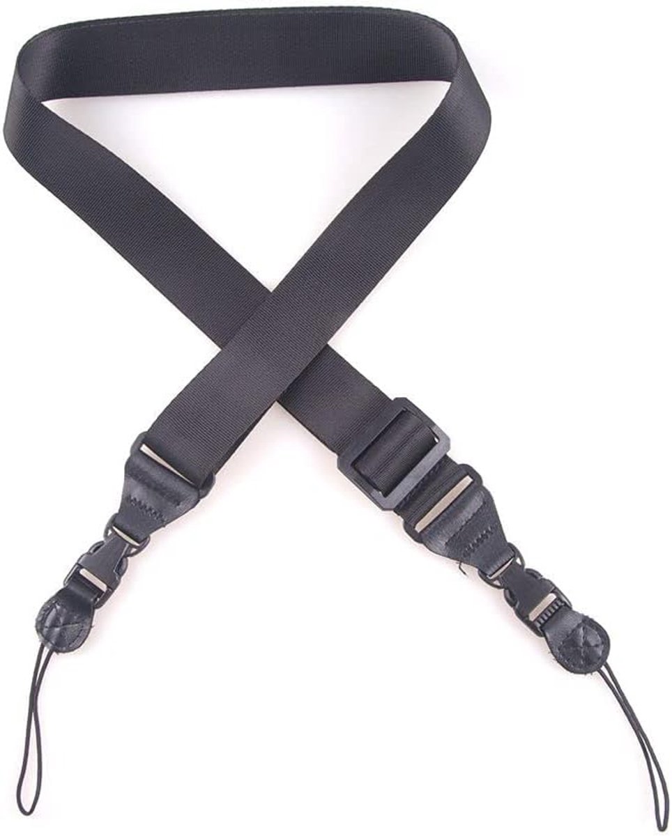 Thijox - Universele Lanyard Schouderband voor Telefoons en Tablets - Veilig, Comfortabel, Verstelbaar, Zwart - Ideaal voor Fotografie, Reizen, en Outd