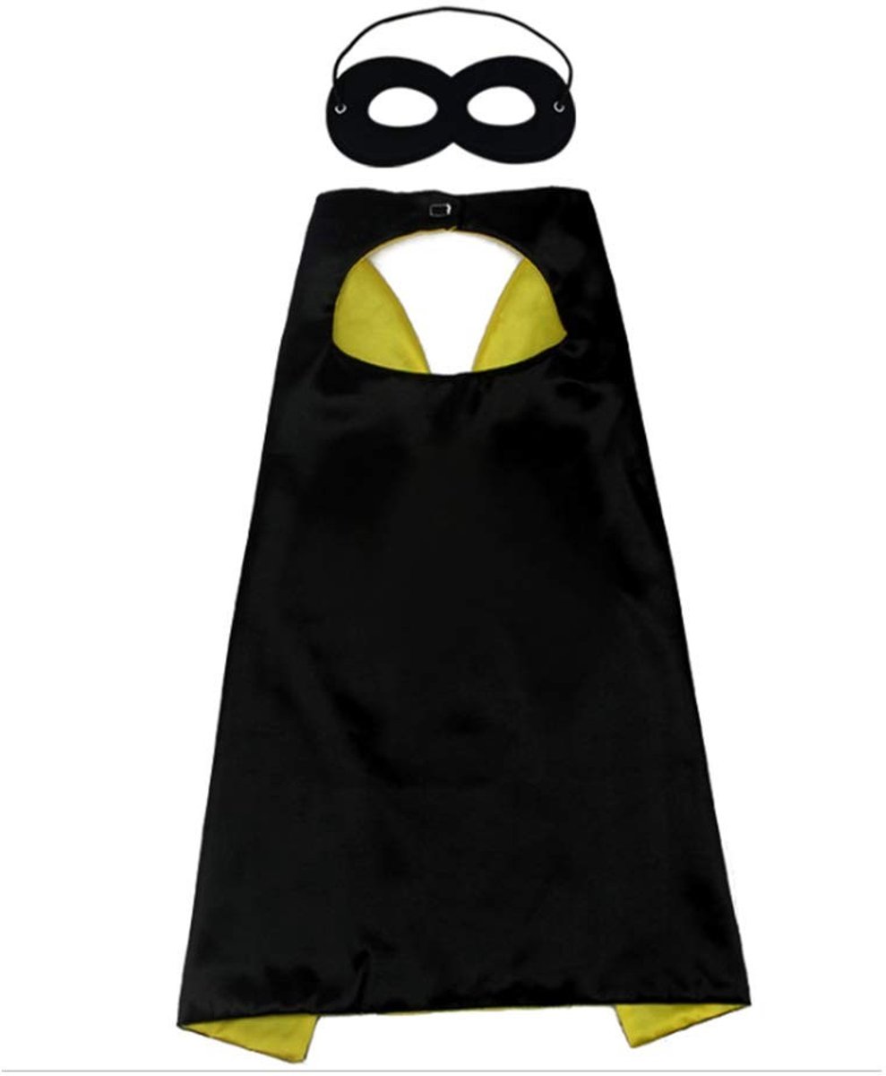Inovra- Superheldenmantel met oogmasker - Kids 1-9 jaar - Satijn - Cosplay - Verjaardagspartij - 70cm x 70cm - Diverse kleuren - Kindercape