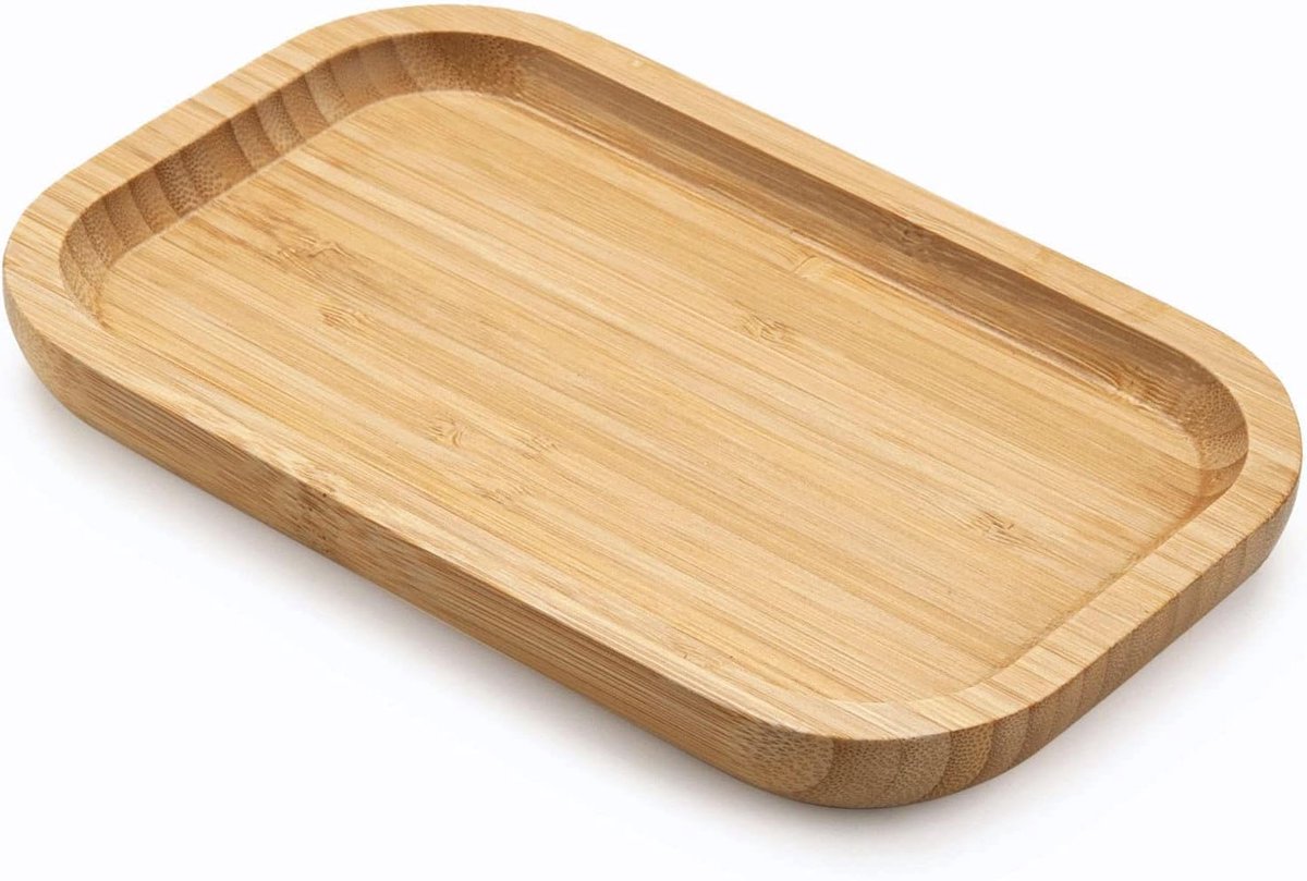 Thijox - Bamboe Ijdelheid Lade voor Badkamer en Toilettank - Organisatie en Huisdecoratie - 7,1 x 13,0 x 2,0 cm - Natuurlijk Bamboe - Multifunctionele