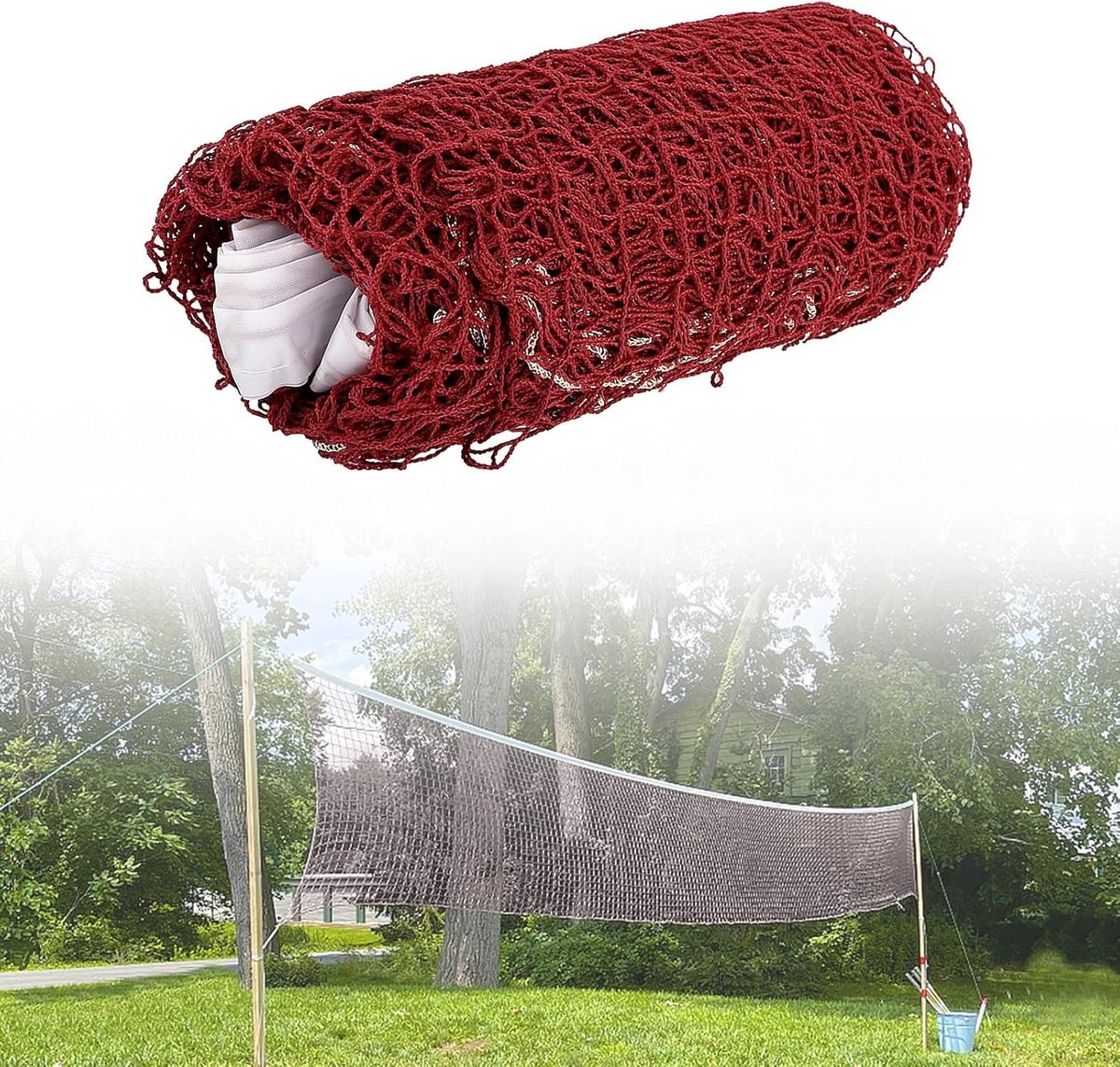 Duurzaam en Draagbaar Badmintonnet voor Buiten, Perfect voor Sport en Vermaak in de Tuin