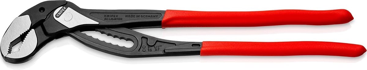 Thijox - KNIPEX Alligator XL Pijp- en Waterpomptang 400 mm, Antislip Kunststof Bekleed, Professionele Tang voor Sanitair, Tuin en Klussen