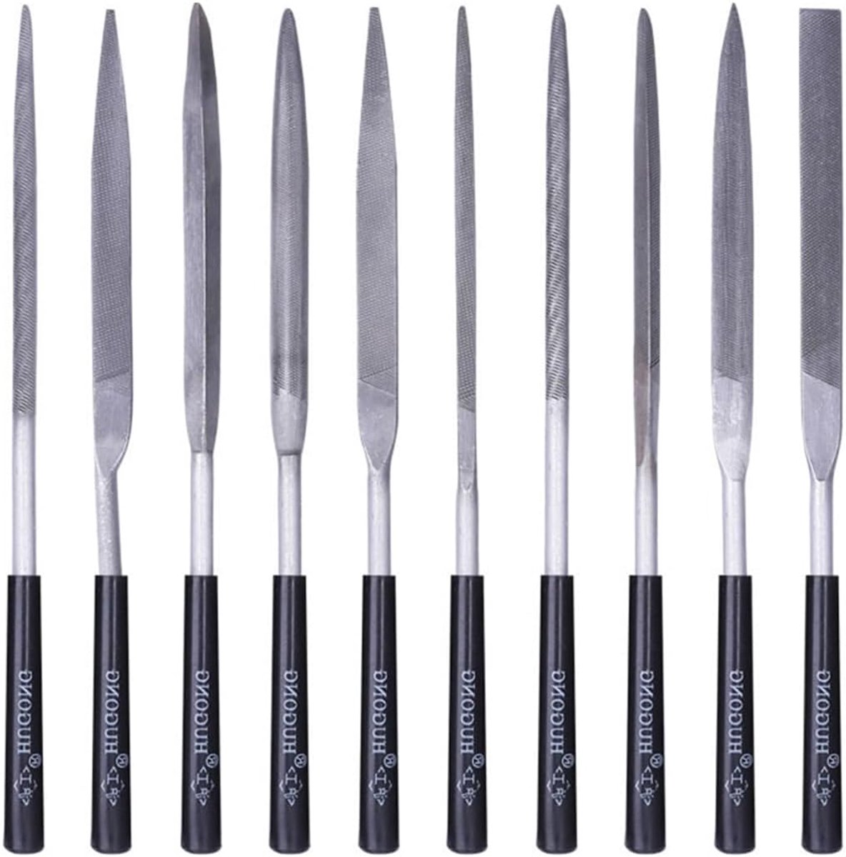 SnelShoppen - 10-Delige Naaldvijlen Set, Metalen en Diamant Vijlen, Mini Vijlen Set voor Hout, Metaal, Plastic, Voor Metaalbewerking, Sieraden, Houtbe