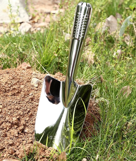 Roestvrijstalen Tuinschep - Tuinschep - Kleine Tuinschep - Handgereedschap - Scheppen voor wieden, verplanten en graven van Merkloos	 — afbeelding 2