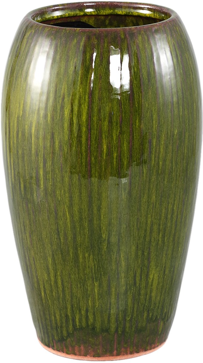 PTMD Tamica Dark Green Ceramic Pot S