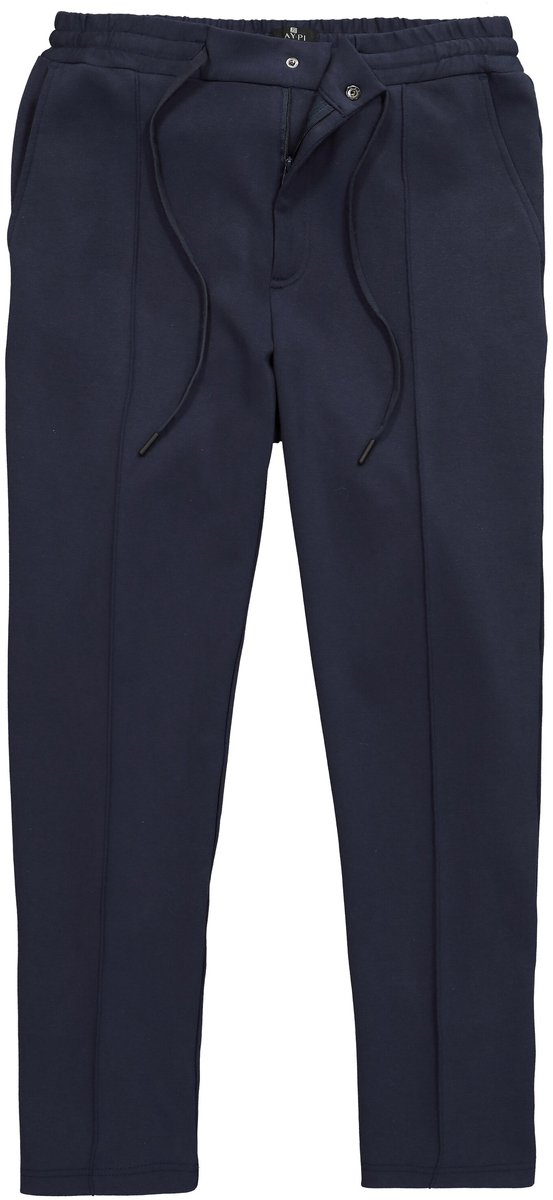 JAY-PI - Heren - Sweat-chinobroek FLEXNAMIC® fitness elastische tailleband - Navy blauw - Maat 3XL