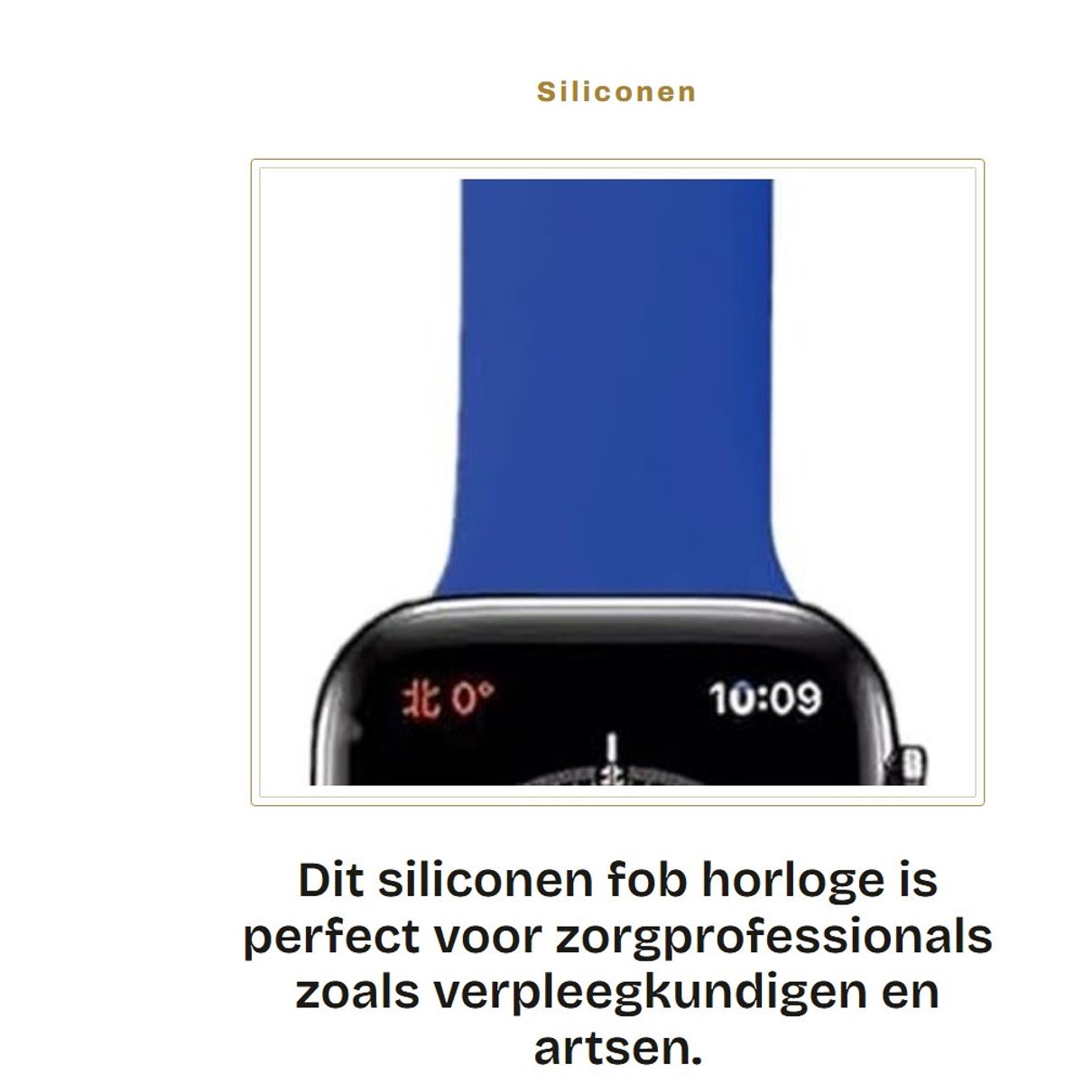 Dailygoods - Siliconen Verpleegsters Fob Horloge voor Smartwatch