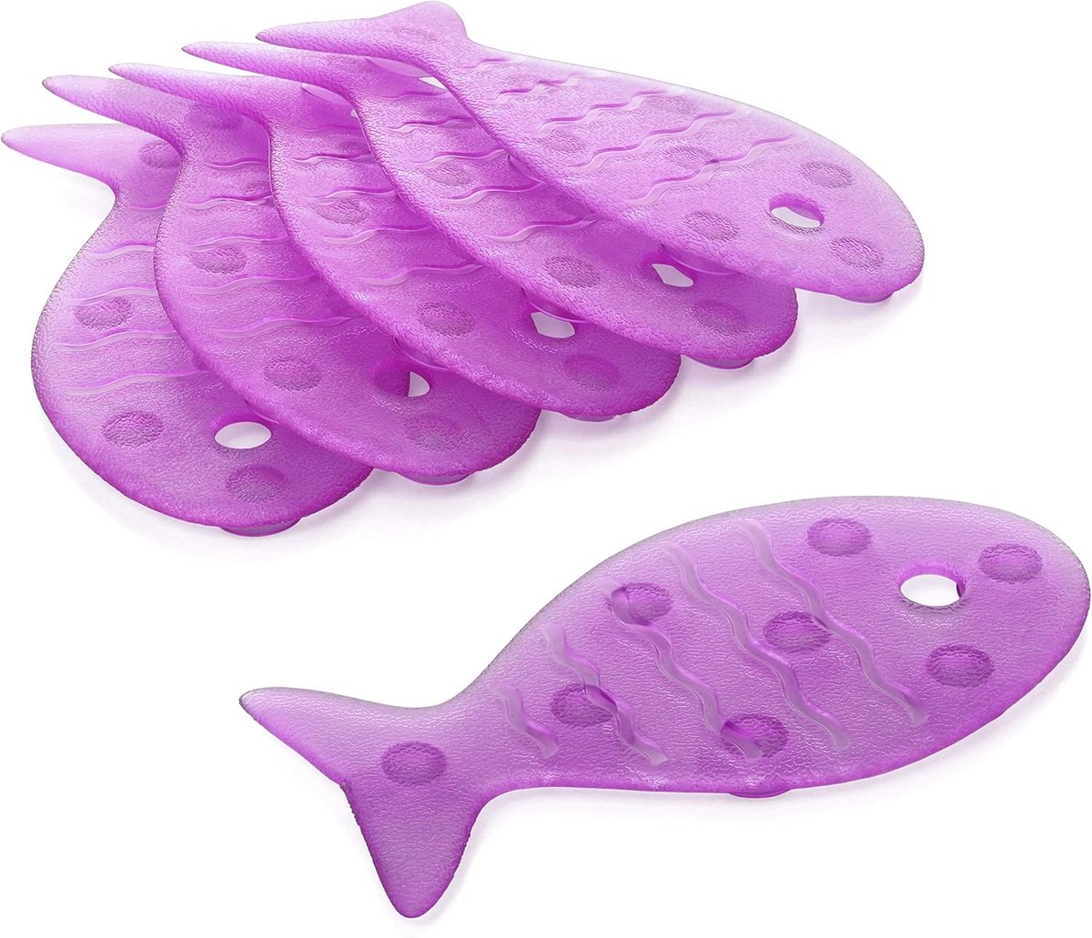 Thijox - Anti-Slip Badbuis Stickers voor Kinderen - Vis Design - Veiligheid in Badkamer - 6 Stuks - Waterdicht en Duurzaam - Voor Bad, Douche en Zwemb