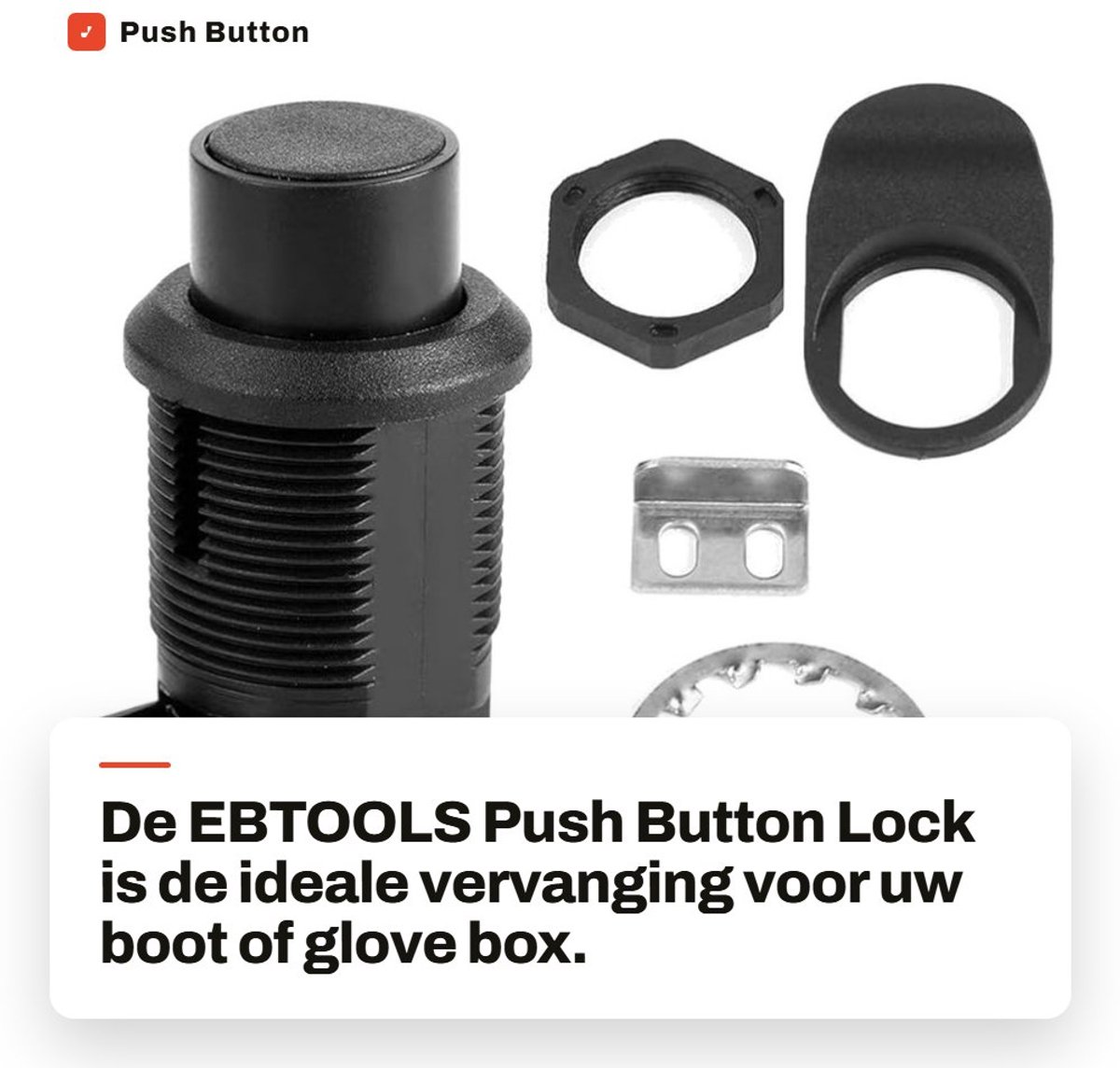 Dailygoods- Drukknopslot Vervangbaar - Deurslot Buitendeur - Deurslot met Sleutel - Deurslot Binnendeur - Duurzaam - Eenvoudig te Monteren