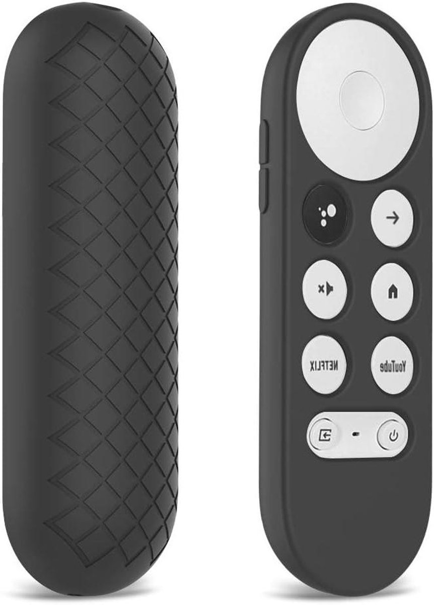 Afstandsbediening Hoes - Beschermhoes Siliconen - Media Streamen - Val- en Krasbestendig - 19 cm - Zwart