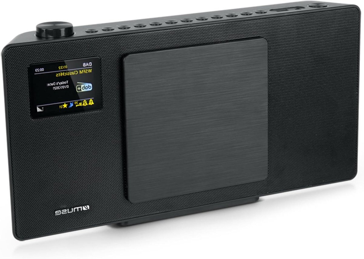 Compact Systeem - Muziekinstallatie DAB+ - Muziek Luisteren - Bluetooth & CD Speler - 2x 20 Watt - Zwart