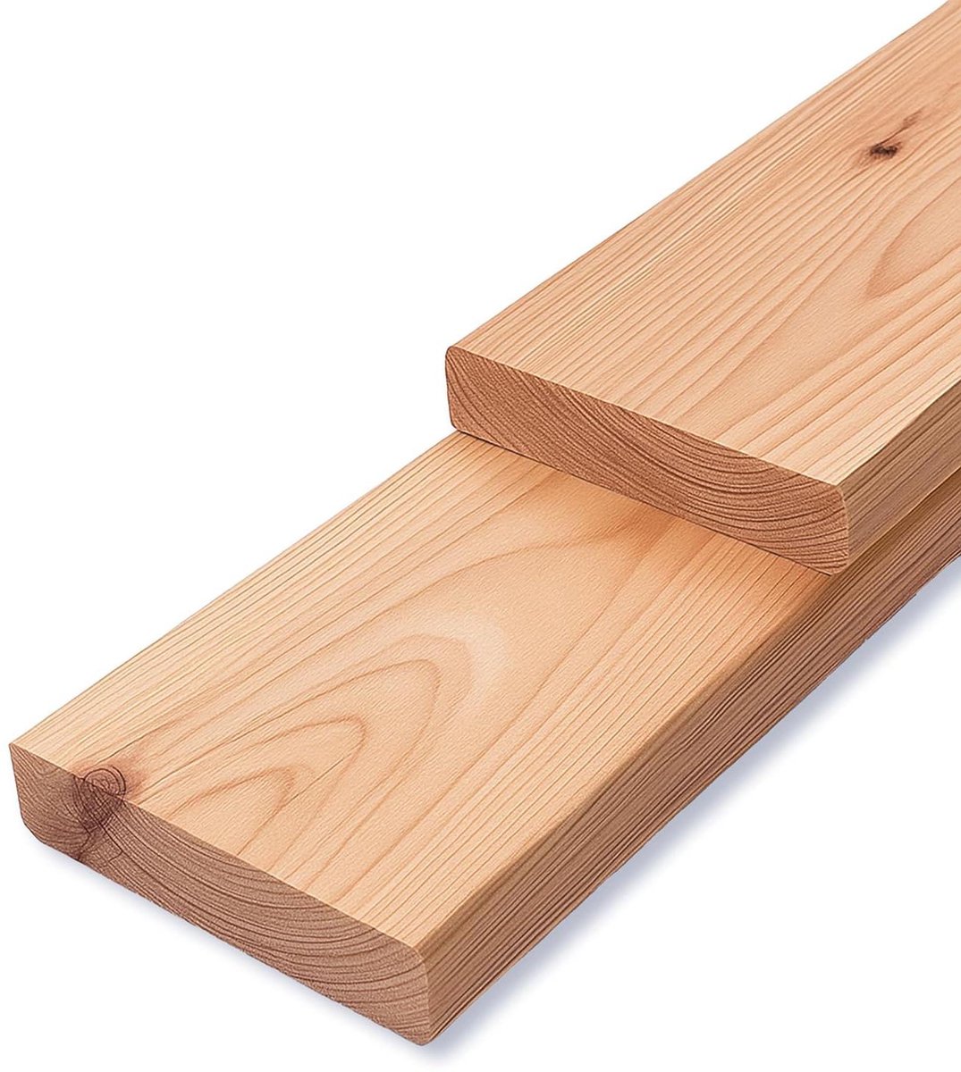 Terrasplanken Larikshout - Houten planken - Terras Bouwen - Natuurlijke duurzaamheid - 45x142 mm - Lichtbruin