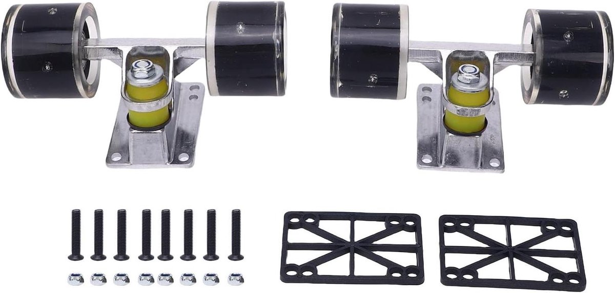 Skateboard Trucks Wielen Cruiser Set Straat Skateboarding Magnetische Kern Wielen 55×45 mm