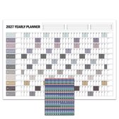 Huurdies Jaarplanner 2027 – Inclusief Planningsstickers & Ophangstickers – 115 g/m² Blueback – Morandi