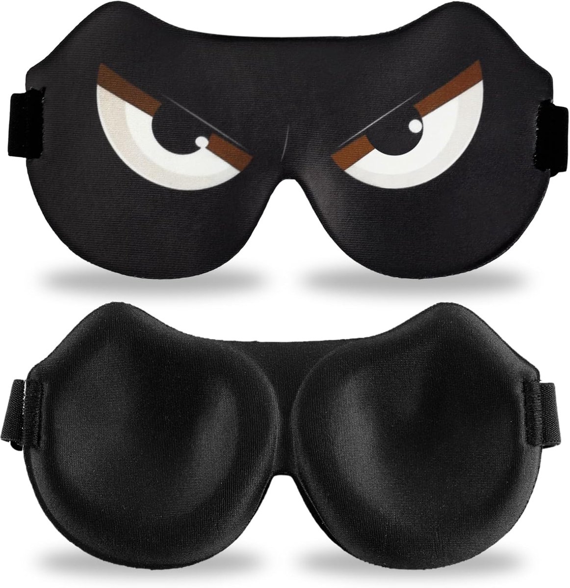 Thijox - Nachtmasker voor Kinderen, 3D Slaapmasker met Verstelbare Riem, Ideaal voor Alle Slaapposities, Witte Ogen, Perfect voor Thuis, Vakantie en S