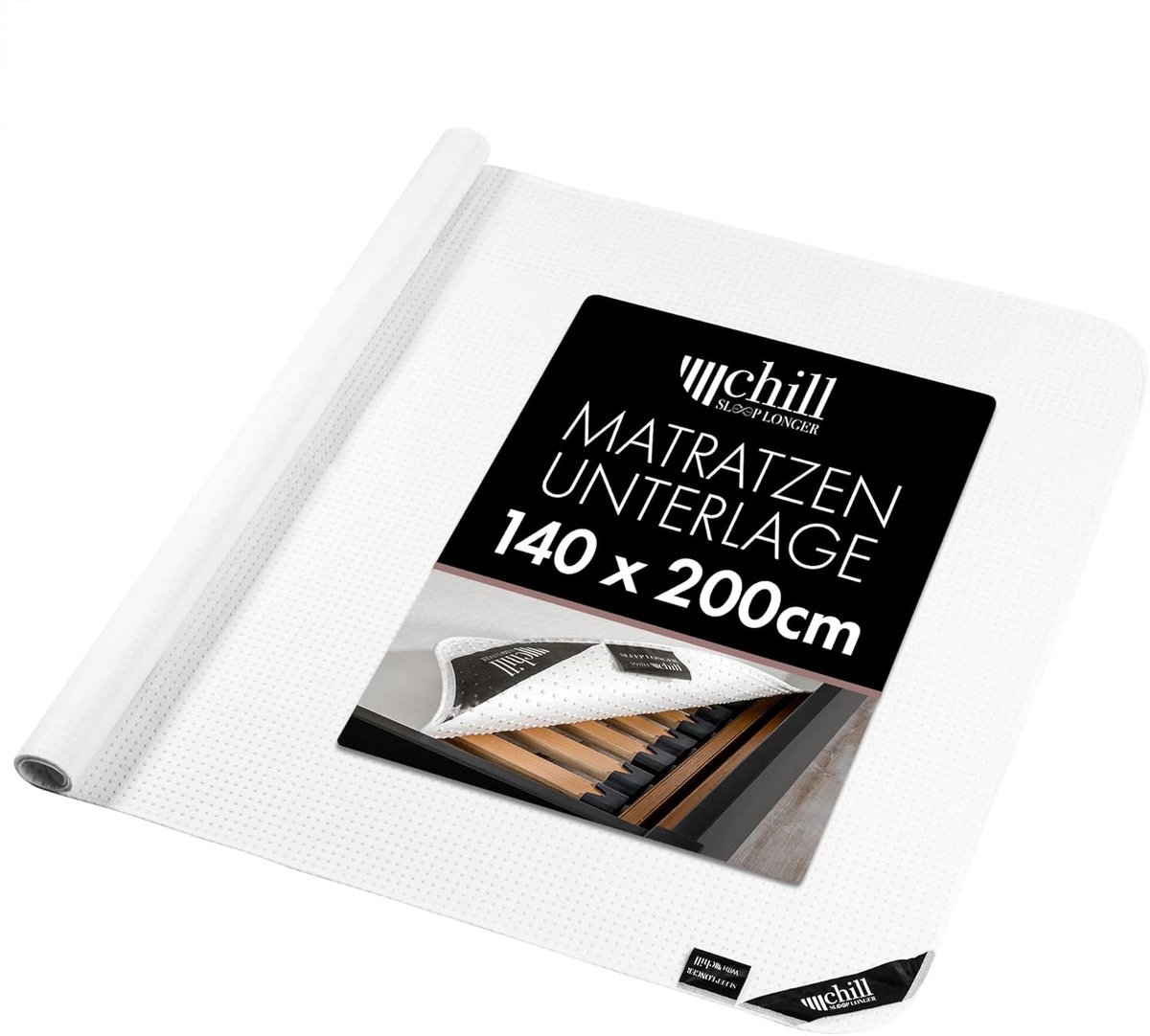 SnelShoppen - Matrasonderlegger 140 x 200 cm, Antislip Matrasbeschermer met Noppen voor Lattenbodem en Boxspringbed, Ademend & Veganistisch