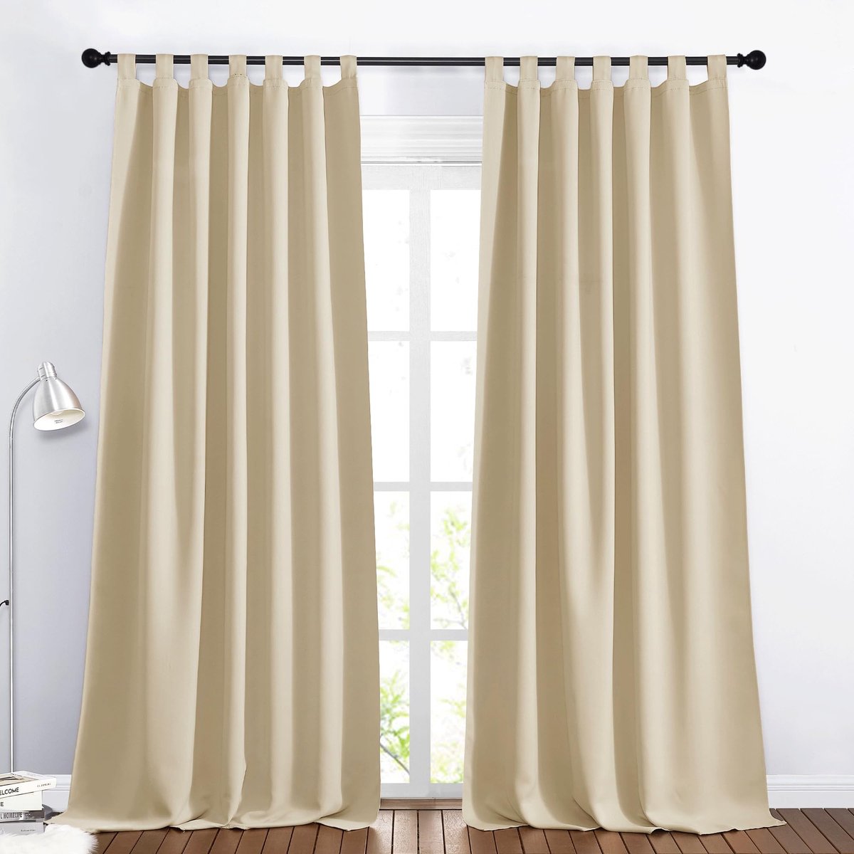 Dailygoods- Verduisterende Gordijnen Set van 2 - Thermische Gordijnen - Opaque Gordijnen - H 245 x B 140 cm - Beige - Ideaal voor Woonkamers/Slaapkamers - Raamdecoratie
