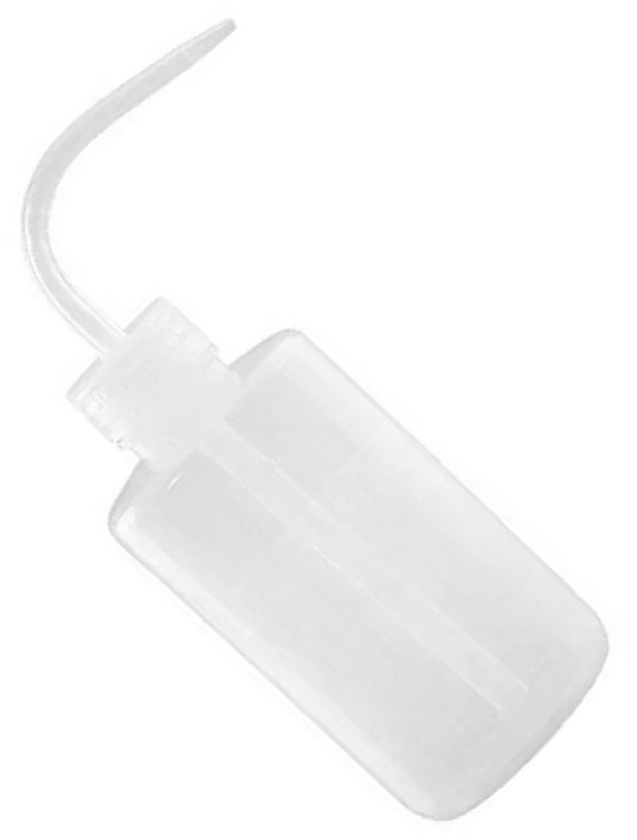 Dailygoods - 250ML Kleine Knijpgieter met Gebogen Uitloop – Transparante Gieter voor Bloemen, Reizen, Keukenoliepotten en Make-upaccessoires