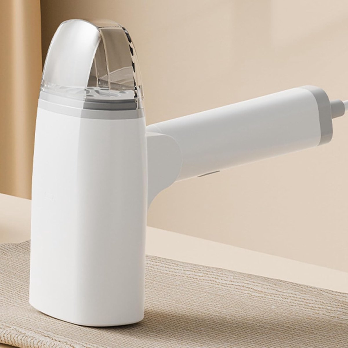 Stoomstrijkijzer Reis - Compacte Steamer - Kreukels Verwijderen - Opvouwbaar Lichtgewicht - 23.5 cm - Wit