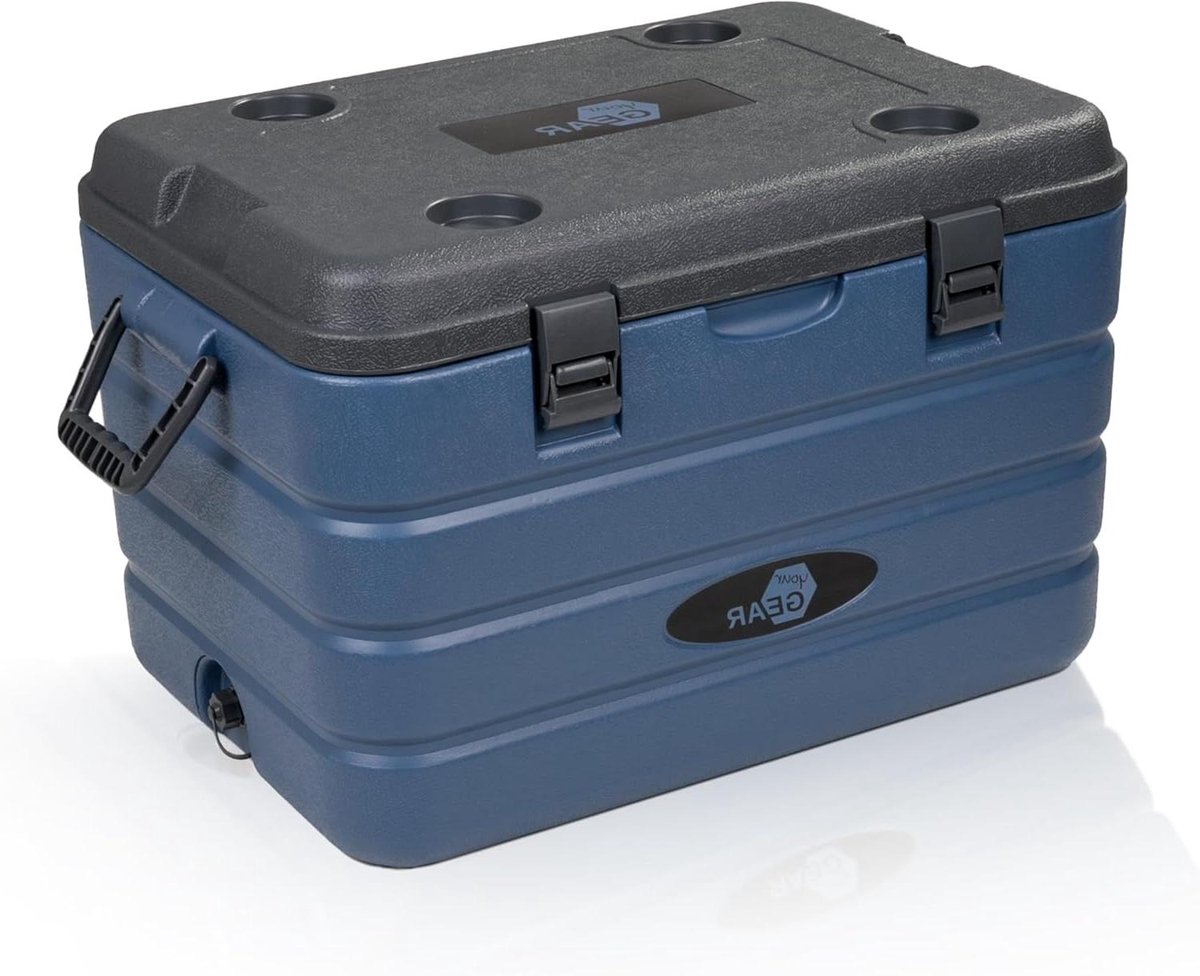 Koelbox - Isolatiebox Thermobox - Buitenactiviteiten - 47 Uur Koelcapaciteit - 60 Liter - Blauw Grijs