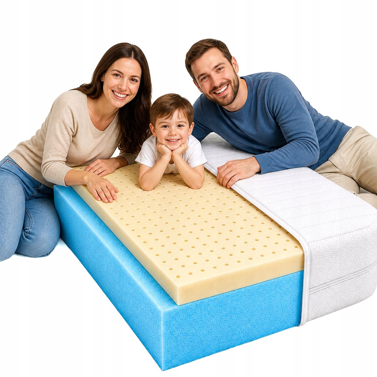 90x200 Latexmatras H1/H2 19cm - Flexibel en anti-allergisch