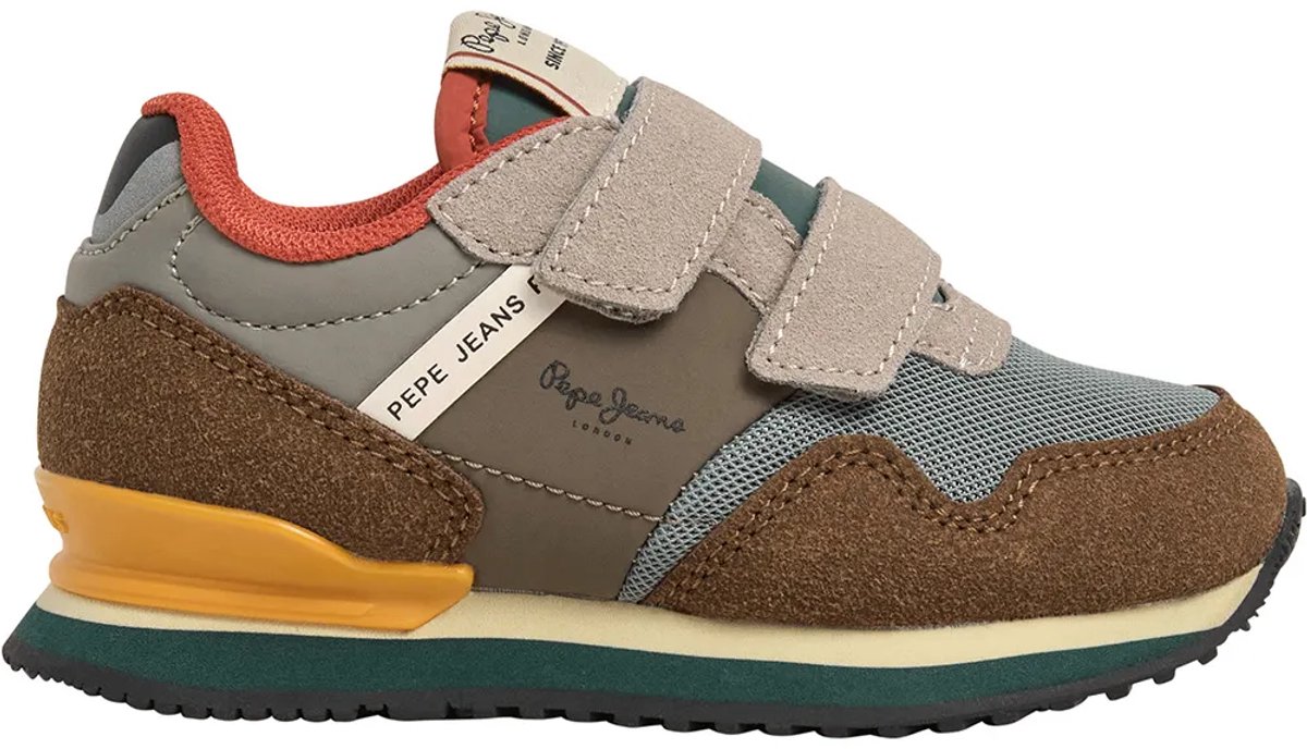 Pepe Jeans London Essence Schoenen Zonder Veters Grijs EU 25 Jongen