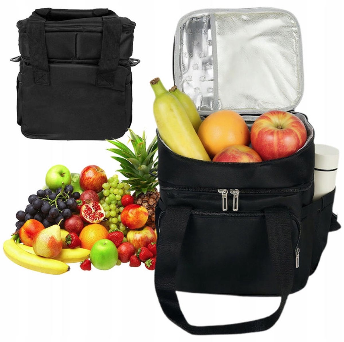 Ruime Thermos Tassen 18L - Ideaal voor Picknick, Werk & Reizen