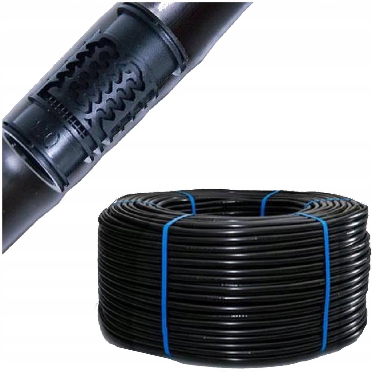Zwarte Druppelslang 16mm 50m 33cm Compensatie Hoge Efficiëntie
