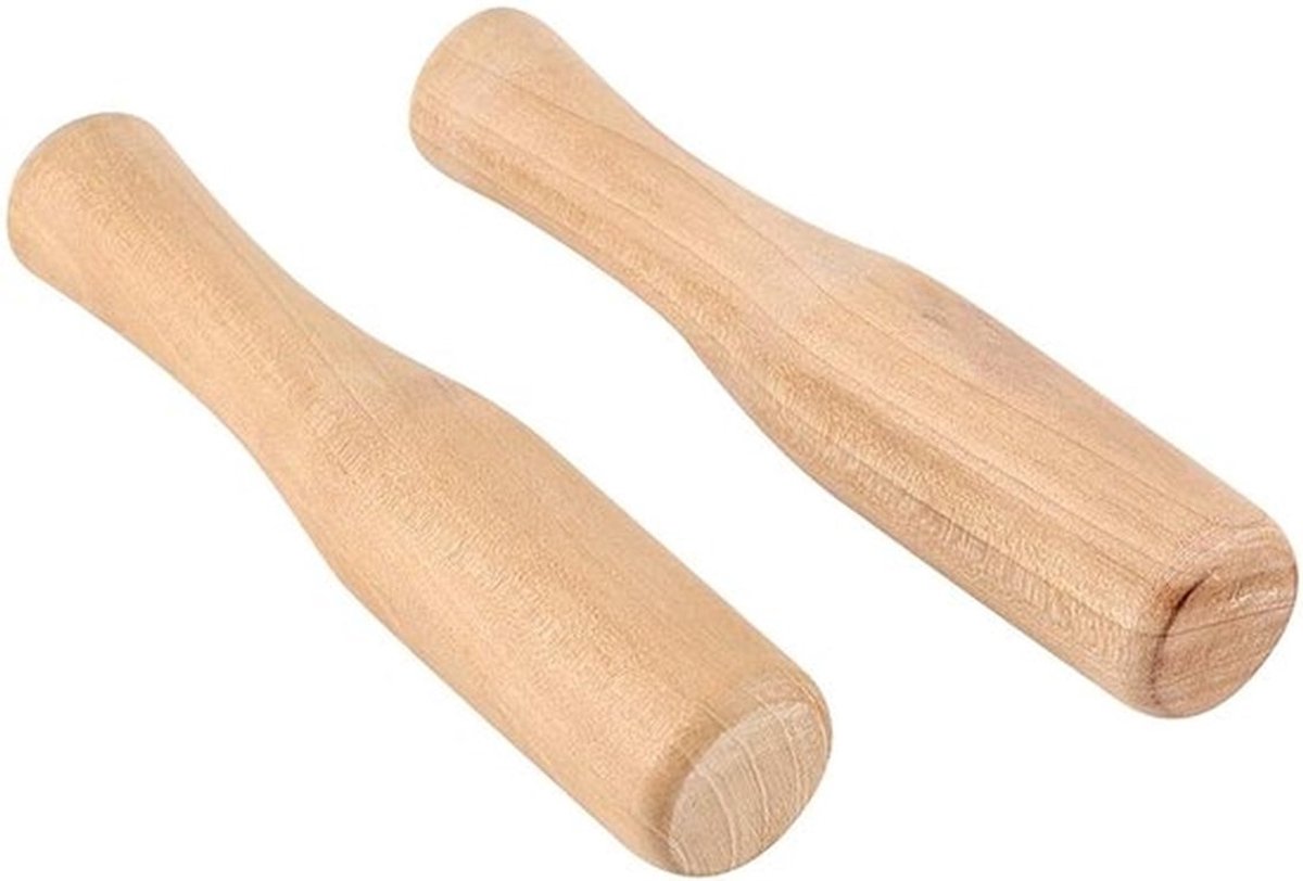 Houten Stamper - 2 stuks Voedsel Muddle Slijpstaaf voor Vla - Purees Dranken en Ideaal Barman Cocktails Tool voor Ouderwetse Drinks