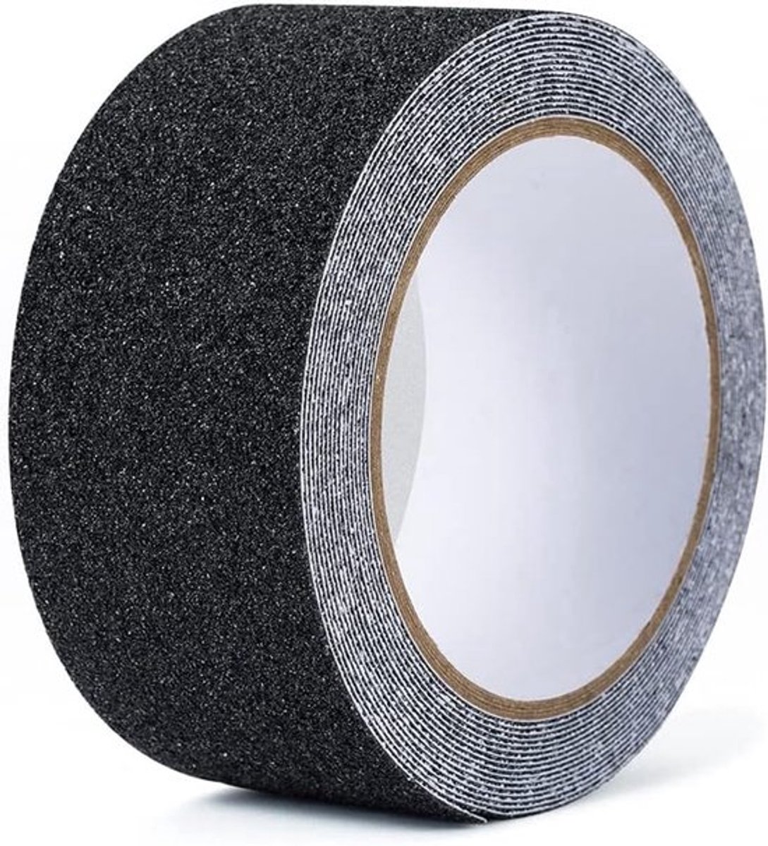 Antislipband - PVC waterdicht - antislip waarschuwingsband voor vloer - tractietape met korrels (antislip) - 5 cm x 5 m (zwart)