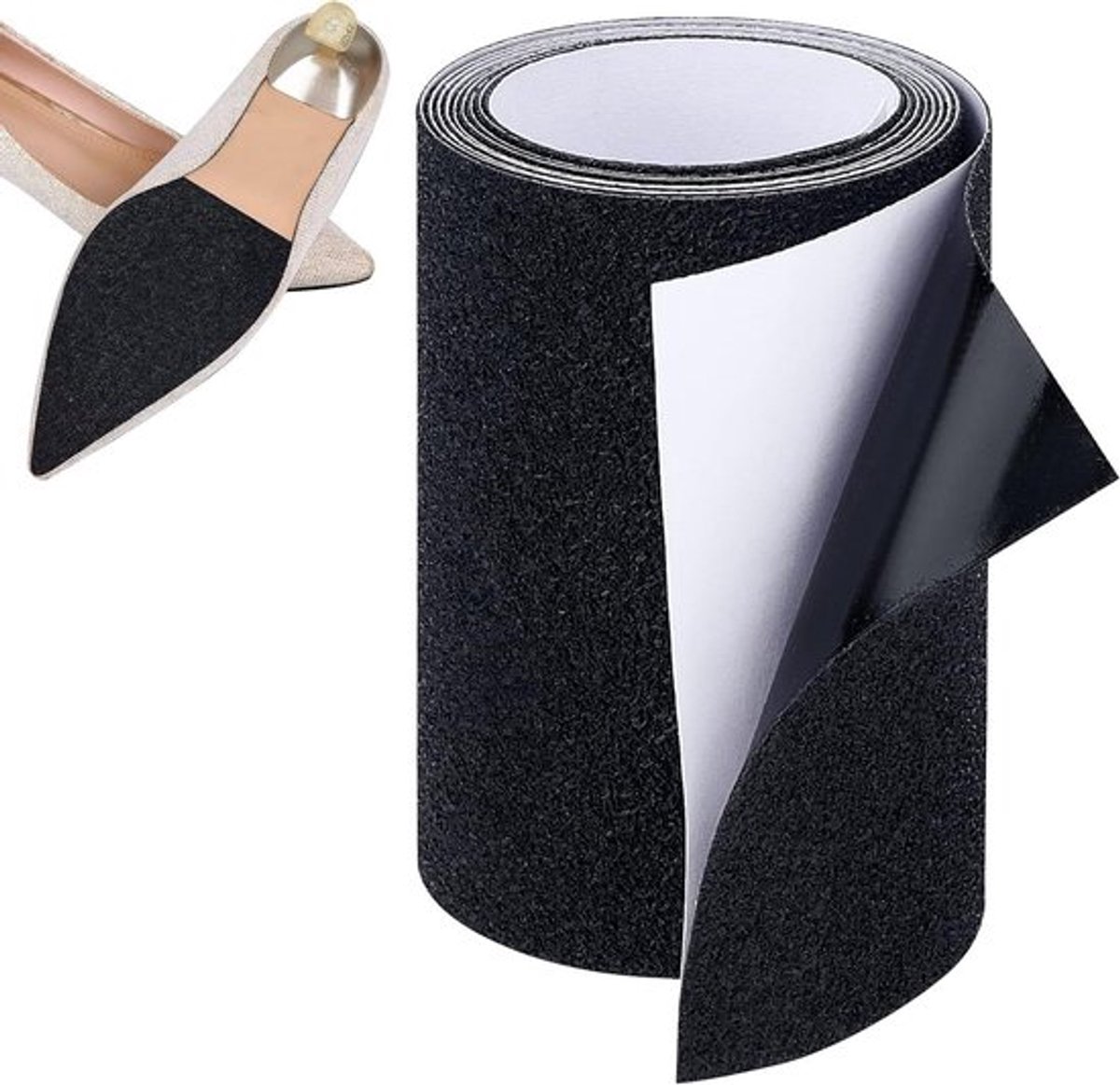 Schoen Zool Protectors - Geluidsreductie - Zwarte - Bottom Grip Pads - Kussen - Schoen Grips op Onderkant van Schoenen - Voor Sneaker Hoge Hakken Laarzen - Canvas Lederen - Geschikt voor - 1.5m 10Cm - Schoen.