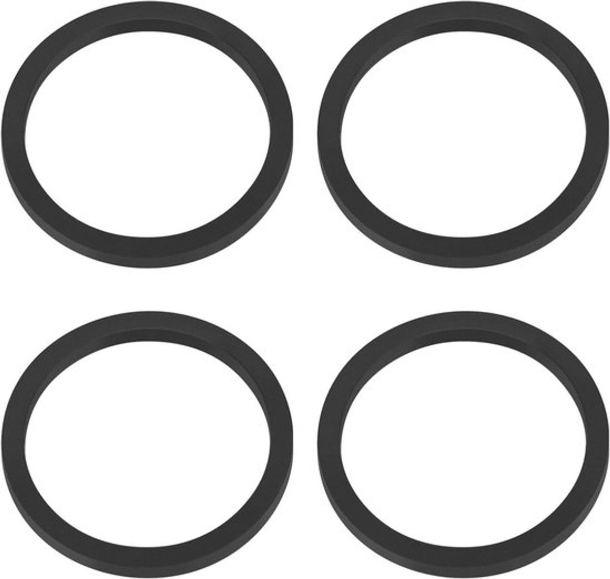 Remblokken voor schijfrem - Vervanging - Compatibel met Shimano SLX - Caliper Afdichtringen - Piston Seal Kit - 4 stuks - Geschikt voor M675 M7000 M7100 - Zwart.