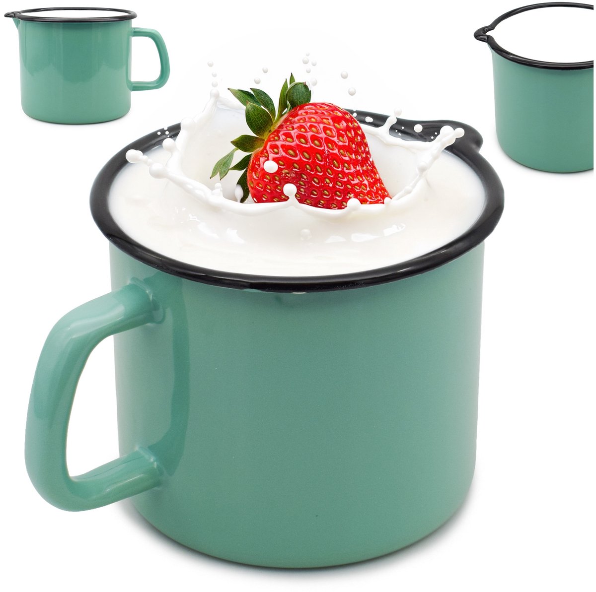 Email Mok 750ml met Tuit - Seledine - 12cm