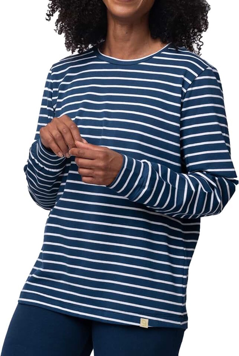 Shirt Met Lange Mouwen, Gots-gecertificeerd dames Pyjamahemd