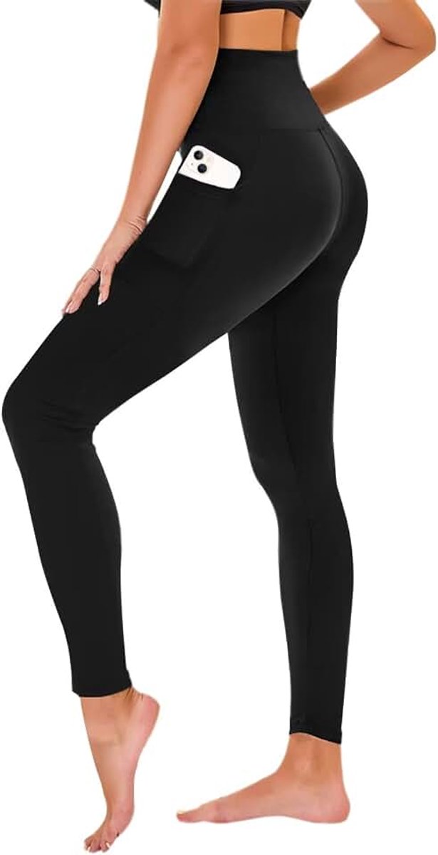 Leggings Hoge Taille voor Dames, Elastische Sportbroek Anti-cellulitis, voor Sport, Yoga, Gym