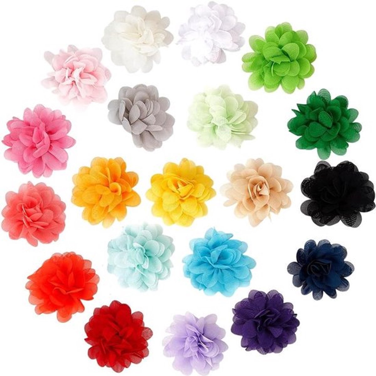 - Hondenhalsband - 40 stuks - Kleurrijk - Polyester - Bloemen - Puppy Katten - Decoraties - Bloemmotief - Geschikt voor alle hondenrassen.