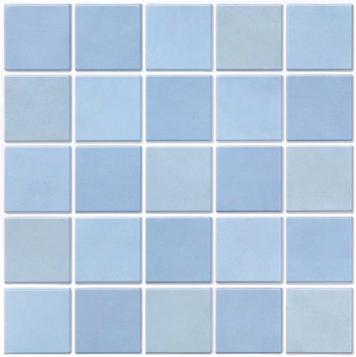 Tegelstickers zelfklevende tegels keuken badkamer, 10 stuks matte PVC vierkante metro tegels zelfklevend, 30 x 30 cm, voor keuken, badkamer, metro muur, tegelstickers