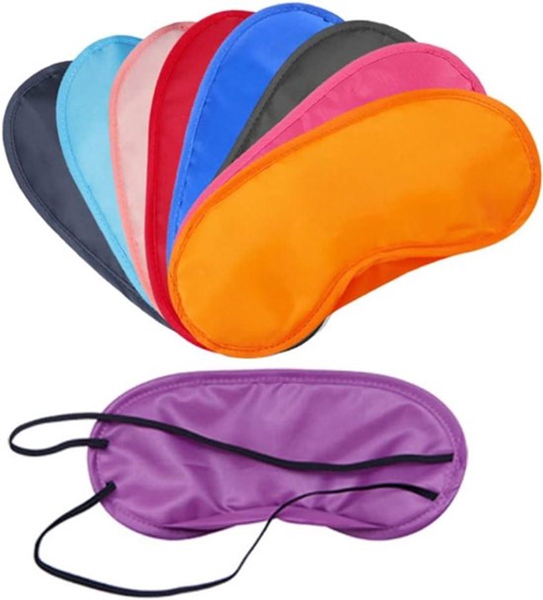 Set van 20 stuks Slaapmaskers - Meerkleurig Oogmasker voor op Reis - Licht Afdekkend Oogmasker met Elastieken