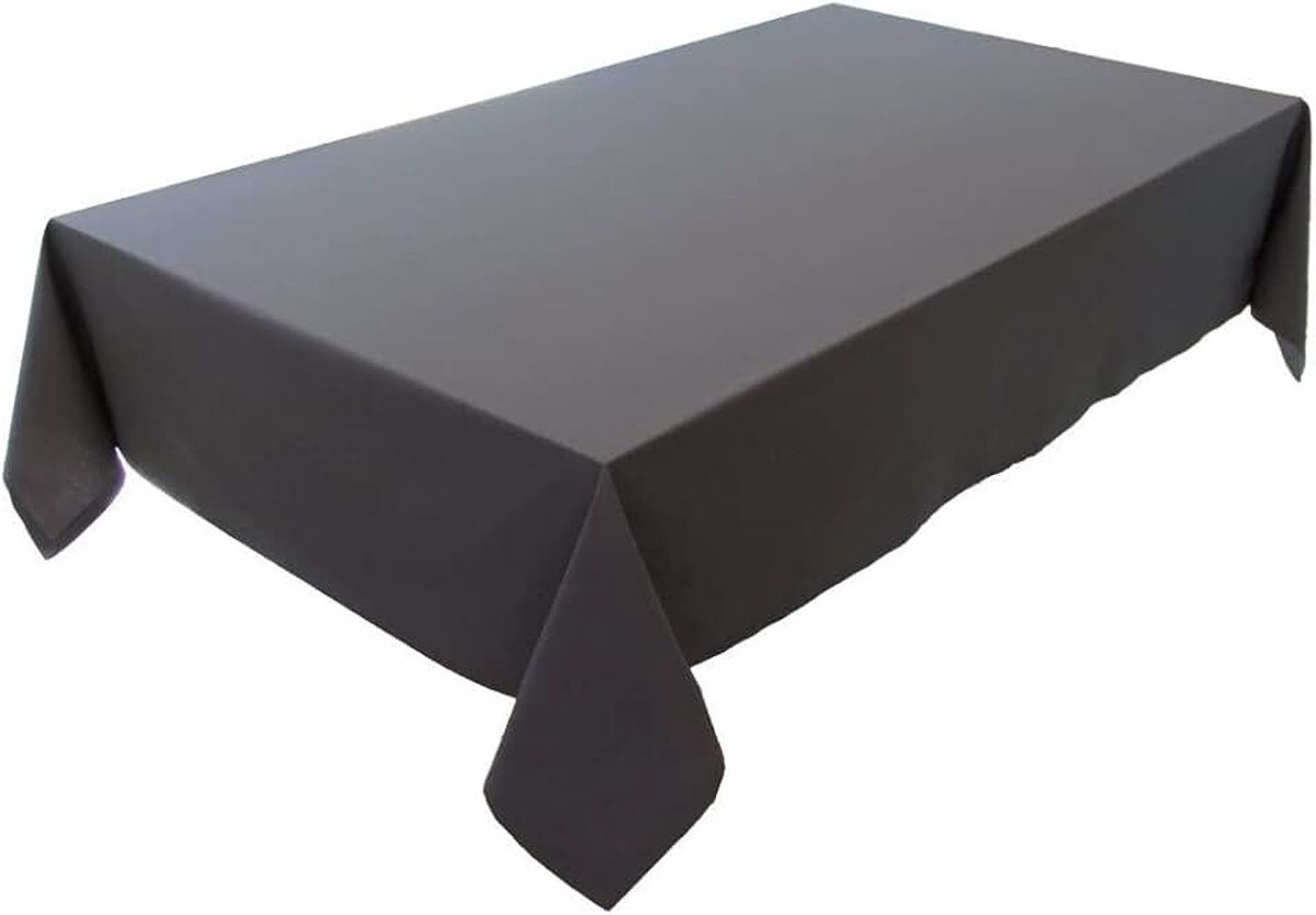Tafelkleed tafellinnen van 100% katoen collectie concept, kleur en grootte naar keuze (tafelkleed - 150x220cm, basalt grijs)