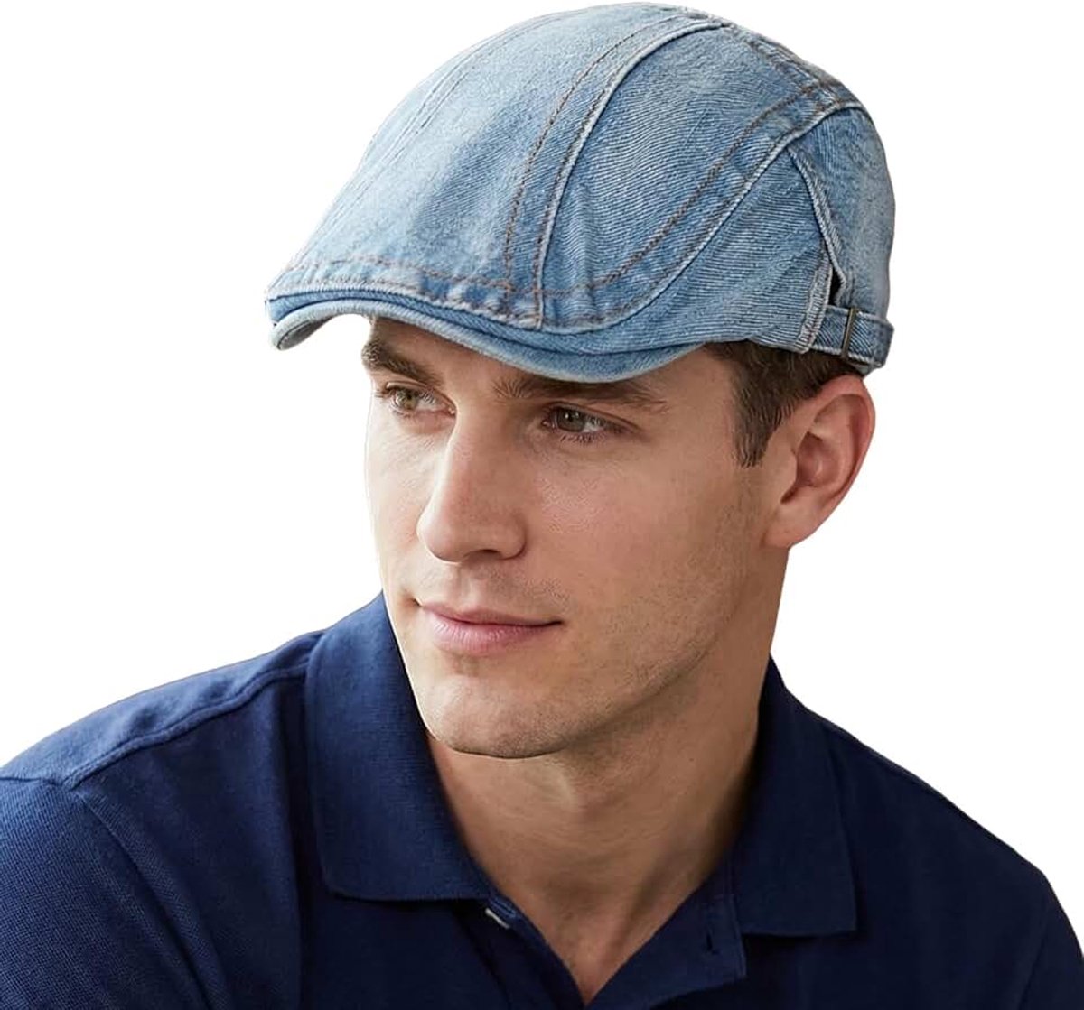 Denim Katoen Baret Hoed, Baskenmuts Unisex Flat Cap Ivy Newsboy Cabbie Caps Driving Hat