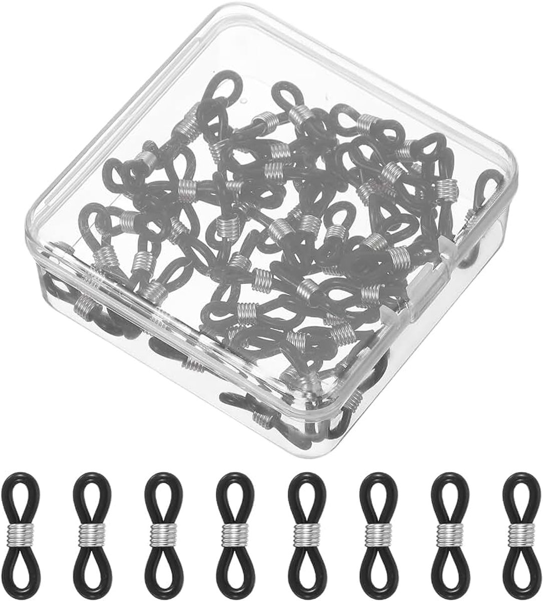 Lenzenvloeistof Chain End, Lenzenvloeistof Chain Connector Antislip Siliconen Ketting Loop Houder met Kleine Doos voor Brilhouder